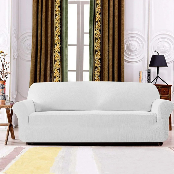 Sofa slipcover 1 Piece Jacquard high Stretch - Picture 1 of 6